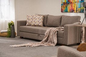 3-Seat Sofa-Bed Aly Arzilla - Brown Brown