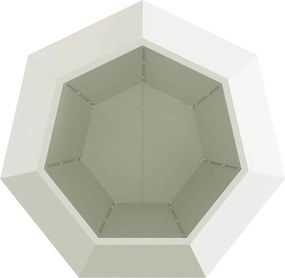 vidaXL Γλάστρα 2 τμχ. Λευκό 100 x 100 x 80 εκ Ατσάλι