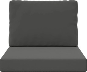 vidaXL Μαξιλάρι Καναπέ Εξωτερικού Χώρου 2 pcs Ανθρακί Πολυεστέρας