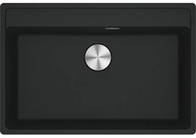 Franke Maris MRG 610-72 Ένθετος Γρανιτένιος Νεροχύτης με 1 Bowl 76x51cm TL TOTAL Black Matt Σετ
