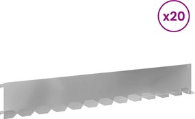 vidaXL Περίγραμμα γκαζόν 20 τμχ. 102 x 15 x 4 εκ.