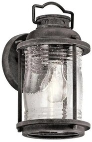 Φανάρι Απλίκα Φωτιστικό Τοίχου 1xE27 IP44 28cm Ashland Bay Elstead Lighting KL-ASHLANDBAY2-S Γκρι