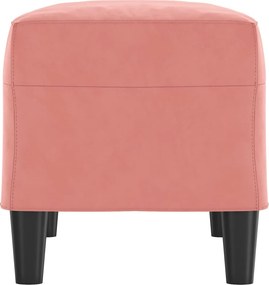 vidaXL Πάγκος Ροζ 70 x 35 x 41 εκ. Βελούδινος