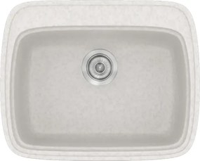 Sanitec Classic 313 (58×50) - Γρανιτένιος νεροχύτης - Metallic ICE