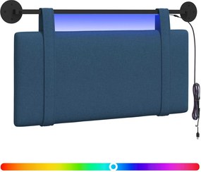 vidaXL Κεφαλάρι κρεβατιού κρεμαστό Μπλε Ύφασμα