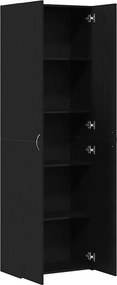 vidaXL Γραφείο Ντουλάπι Μαύρη Οξυά 60 x 32 x 190 cm Επεξεργασμένο ξύλο