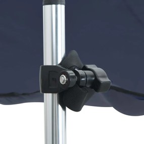 vidaXL Επέκταση Σκιάστρου Σετ Σχήμα Τ Μπλε 170x170x(113-182,5) εκ.