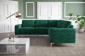 Γωνιακός καναπές Radial Max-Prasino-Δεξιά