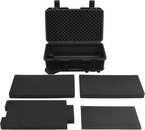 vidaXL Θήκη Πτήσης Φορητή Μαύρη 55x35x22,5 εκ. από Πολυπροπυλένιο