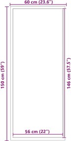 vidaXL Πατάκι Εισόδου Μπλε 60 x 150 εκ.