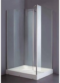 KARAG STOCKBATHROOM Ντουζιέρα με πάνελ καμπίνας σε διάφανο κρύσταλλο K-802 KARAG 120x90x209cm KARAG-5206836576183