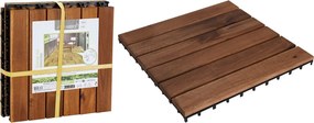 ΠΛΑΚΆΚΙΑ DECK &amp; ΧΛΟΟΤΆΠΗΤΕΣ DECKING TILES 30X30CM SET 4PCS