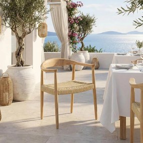 Καρέκλα - Πολυθρόνα Juvan φυσικό rubberwood 64x53x77εκ 64x53x77 εκ.