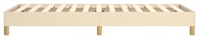 vidaXL Πλαίσιο κρεβατιού χωρίς στρώμα Κρέμα 80x200 cm Ύφασμα