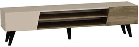 Έπιπλο Τηλεόρασης Clark 550ARN3449 180x45x37cm Walnut-Beige