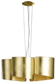Φωτιστικό Οροφής Imagine I-IMAGINE-S5-ORO 5xE27 Φ63cm 120cm Gold Luce Ambiente Design Aluminium, Glass