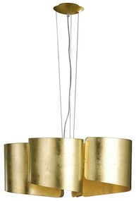 Φωτιστικό Οροφής Imagine I-IMAGINE-S5-ORO 5xE27 Φ63cm 120cm Gold Luce Ambiente Design Αλουμίνιο,Γυαλί