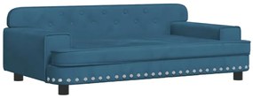 vidaXL Καναπές Παιδικός Μπλε 90 x 53 x 30 εκ. από Βελούδο