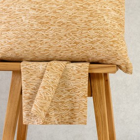 Σεντόνι King Size Με Λάστιχο + Μαξιλαροθήκη (Σετ) Melinen Ultra Line Mini Rafaelo Beige