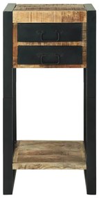 vidaXL End Table Καφέ 40 x 40 x 80 cm Μασίφ ακατέργαστο ξύλο μάνγκο