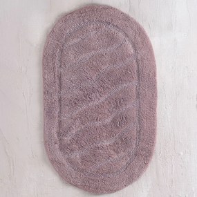 Πατάκι Μπάνιου Οβάλ (50x80) Rythmos Oval Μωβ