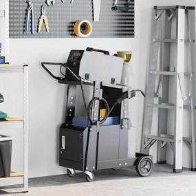 vidaXL Καρότσι συγκόλλησης Μαύρο 91 x 47 x 96 εκ Ατσάλι
