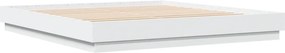 vidaXL Πλαίσιο Κρεβατιού Λευκό 180 x 200 εκ. Επεξεργ. Ξύλο