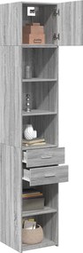 vidaXL Ντουλάπι Αποθήκευσης Στενό Δρυς 40x42,5x225 εκ. Επεξεργ. Ξύλο