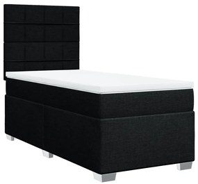 ΚΡΕΒΑΤΙ BOXSPRING ΜΕ ΣΤΡΩΜΑ ΜΑΥΡΟ 90X200 ΕΚ. ΥΦΑΣΜΑΤΙΝΟ 3290373