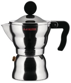 Καφετιέρα Espresso Moka AAM33/6 300ml 10,4x20,6cm (6cups) Silver-Black Alessi Aluminium