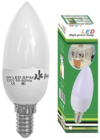 Λάμπα led κερί ε14 3w 220v θερμός φωτισμός 180o  Homie 108171 88-151