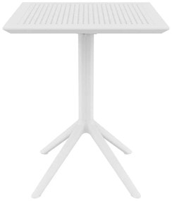 Τραπέζι Πτυσσόμενο Sky 60Χ60X74Εκ. White Πολυπροπυλενίου
