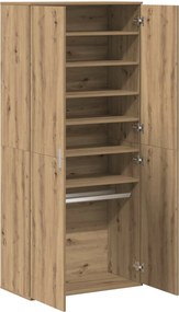 vidaXL Γραφείο 80 x 39 x 178 εκ Επεξεργασμένο ξύλο artisan δρυς