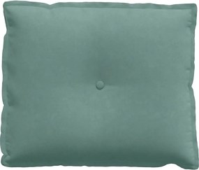 vidaXL Μαξιλάρι Πλάτης Θαλασσί 60 x 50 cm Υφασμάτινο Κορντουρά