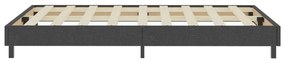 vidaXL Κρεβάτι Boxspring Σκούρο Γκρι 120 x 200 εκ. Υφασμάτινο