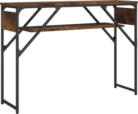 vidaXL Τραπέζι Κονσόλα Καπνιστή Δρυς 105 x 30 x 75 εκ. Επεξεργ. Ξύλο