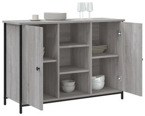 vidaXL Μπουφές Γκρι Sonoma 100x35x70 εκ. από Επεξεργασμένο Ξύλο