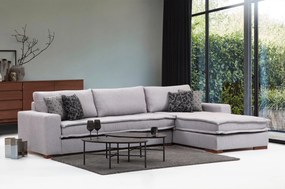 Corner Sofa Lena Corner Right ( L3+Chl ) - Light Grey Light Grey