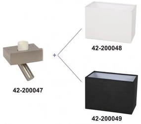 Σώμα Φωτιστικού Τοίχου Tia E27+LED 3W 3000K Nickel Mat 42-200047 GK 42-200047 Νίκελ Ματ