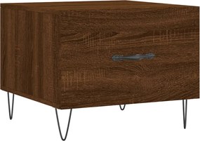 vidaXL Τραπεζάκια Σαλονιού 2 τεμ Brown Oak 50x50x40 εκ Επεξ. Ξύλο