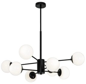 Φωτιστικό Οροφής Anouk 4228500 Black-White Viokef Metal, Glass
