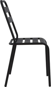 ΚΑΡΕΚΛΑ ΜΕΤΑΛΛΙΚΗ ΜΑΥΡΗ JASON HM5177.01 43x50x86cm