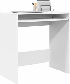 vidaXL Γραφείο Λευκό Επεξεργασμένο Ξύλο 77.5 x 43 x 79 εκ.
