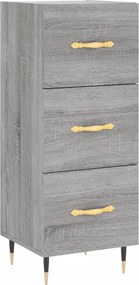 vidaXL Ντουλάπι Γκρι Sonoma 34,5x34x90 εκ. από Επεξεργασμένο Ξύλο