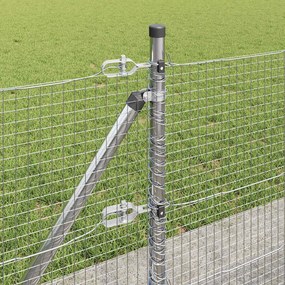 vidaXL Συρματόπλεγμα με Σκυρόδεμα 10 x 0,4 m Γαλβανισμένος Χάλυβας