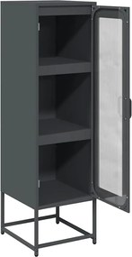 vidaXL Highboard Ανθρακί 36x39x123 cm Ατσάλι ψυχρής έλασης