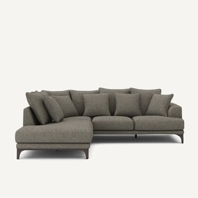 Γωνιακός καναπές από tweed ύφασμα, ARMENTO