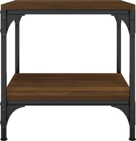 vidaXL Τραπεζάκια Σαλονιού 2 τεμ Καφέ Δρυς 40x40x40 εκ. Επεξ. Ξύλο