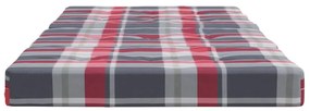 Μαξιλάρια Ξαπλώστρας 2 Τεμ. Κόκκινα Καρό από Ύφασμα Oxford - Πολύχρωμο