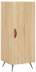 vidaXL Μπουφές Sonoma δρυς 34,5 x 34 x 180 εκ. από Επεξεργασμένο Ξύλο